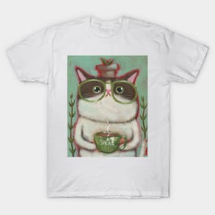 Coffee Cat Ready For Spring T-Shirt